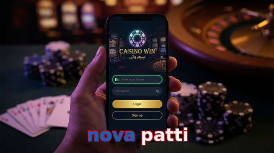 Main screen of Nova Patti login page for PK players